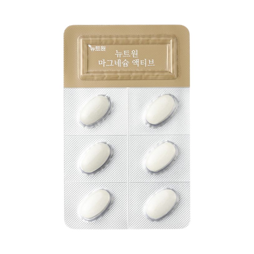 뉴트원 마그네슘 액티브 350mg 약사개발 성인 임산부 청소년 영양제 30정, 4개