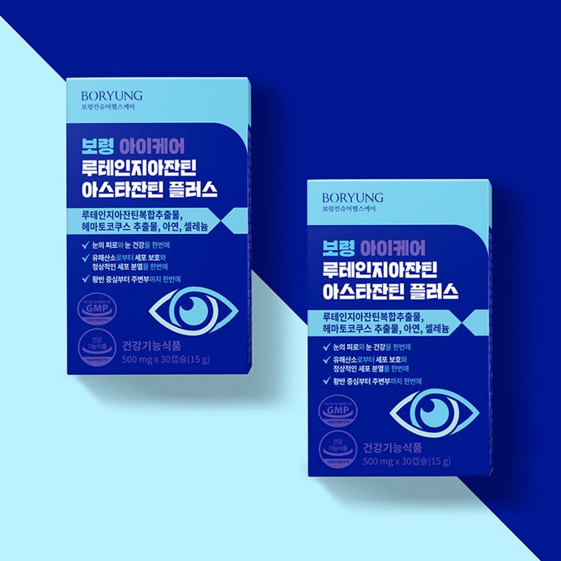 보령 루테인 지아잔틴 아스타잔틴 플러스 올인원 눈건강 30캡슐, 3개