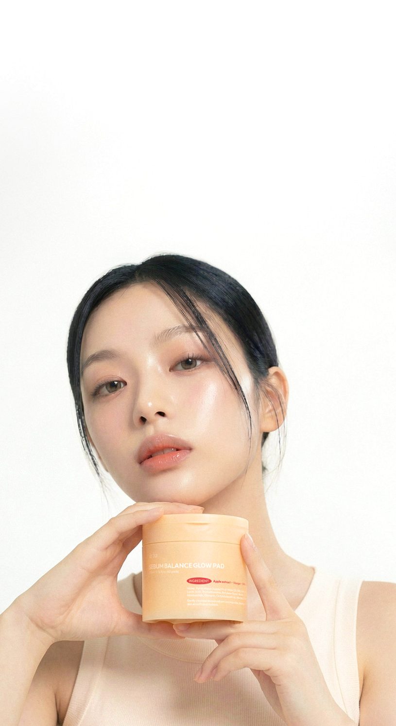 [요철제로 필링패드] 글로우 토너 패드 지우개 좁쌀 피지 모공 각질 아하 바하